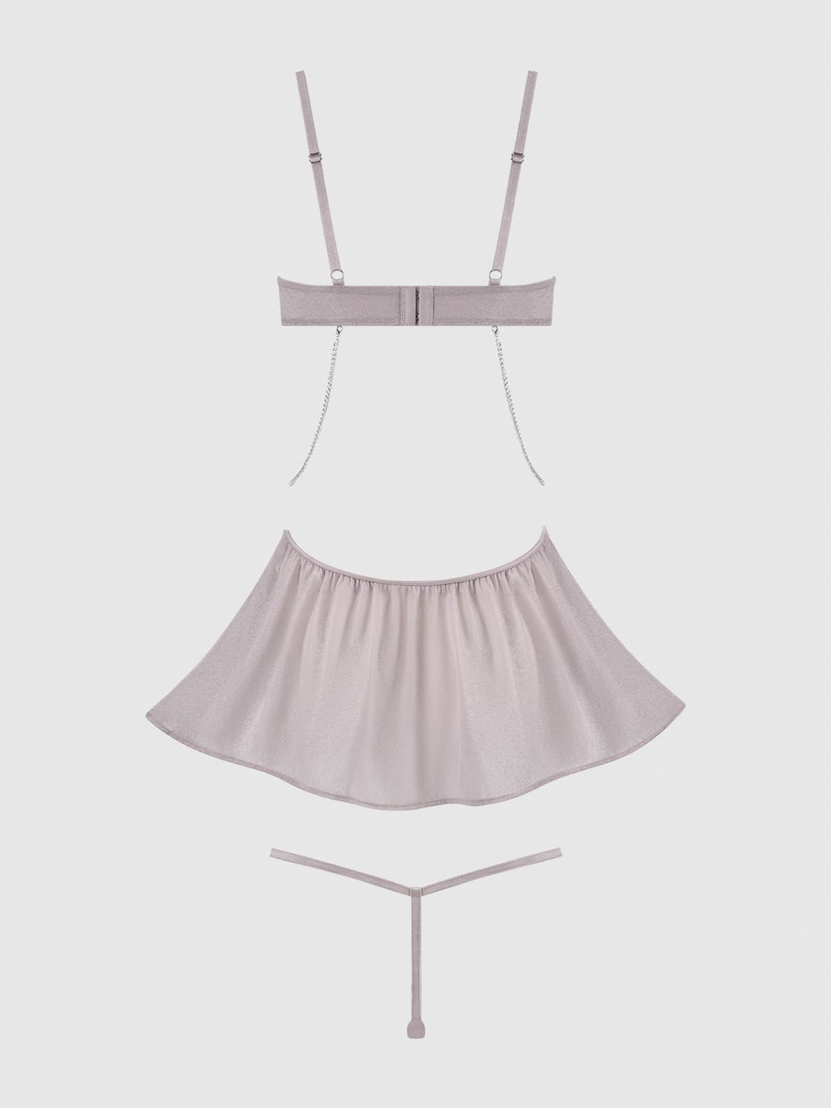 Presley Rhinestone Babydoll Set