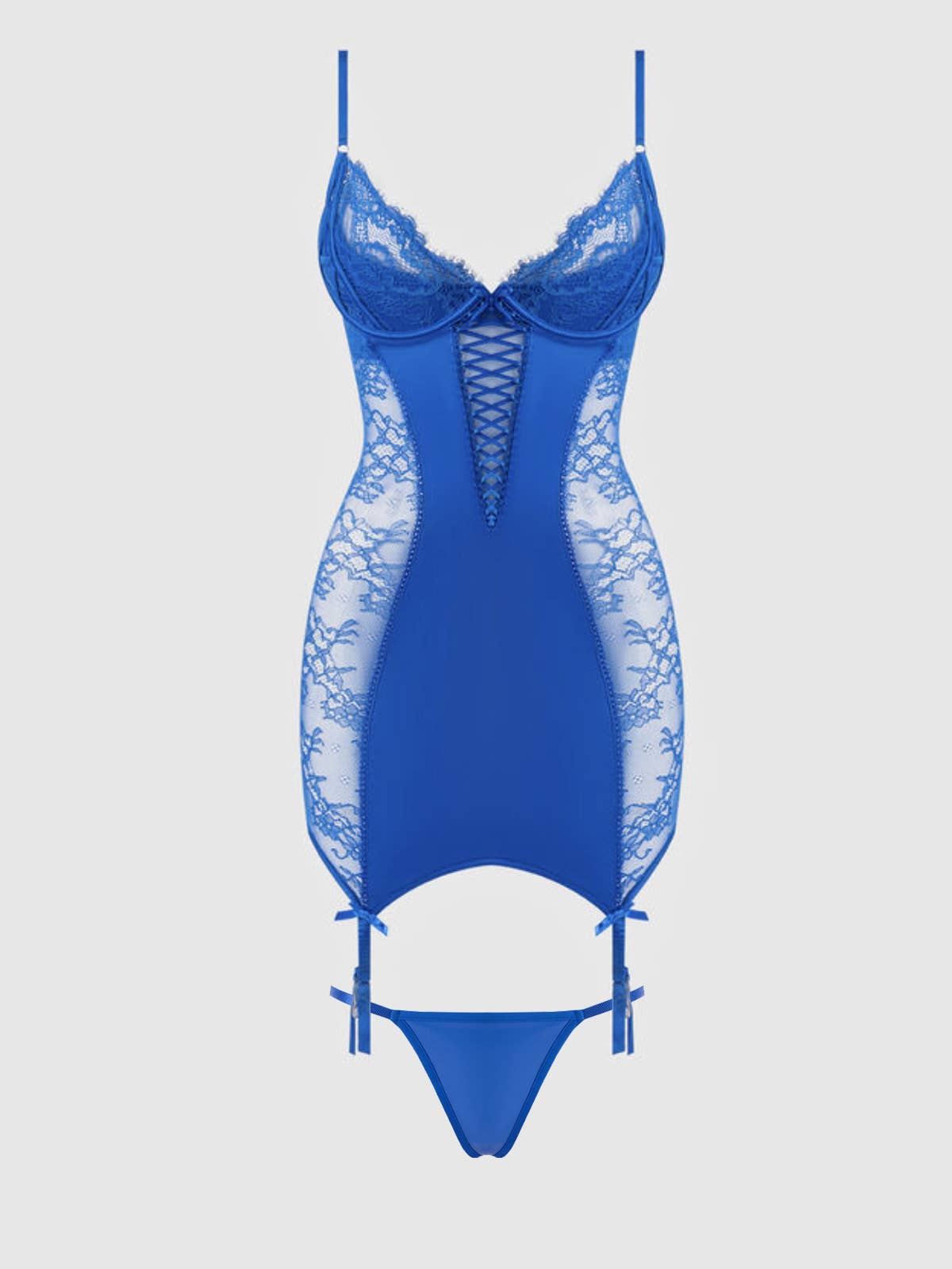 Madeline Satin & Lace Chemise Set