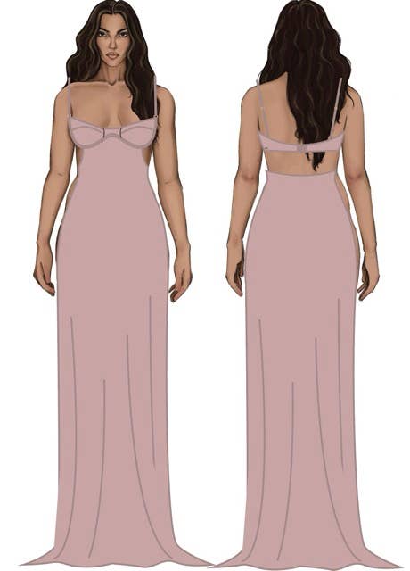 Brigeta Satin Long Gown
