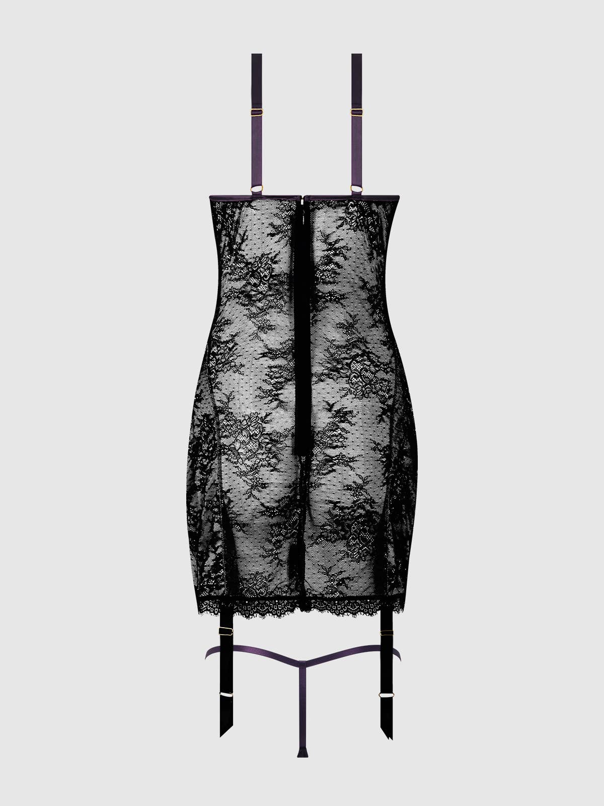 Jocelyn Lace & Satin Chemise Set