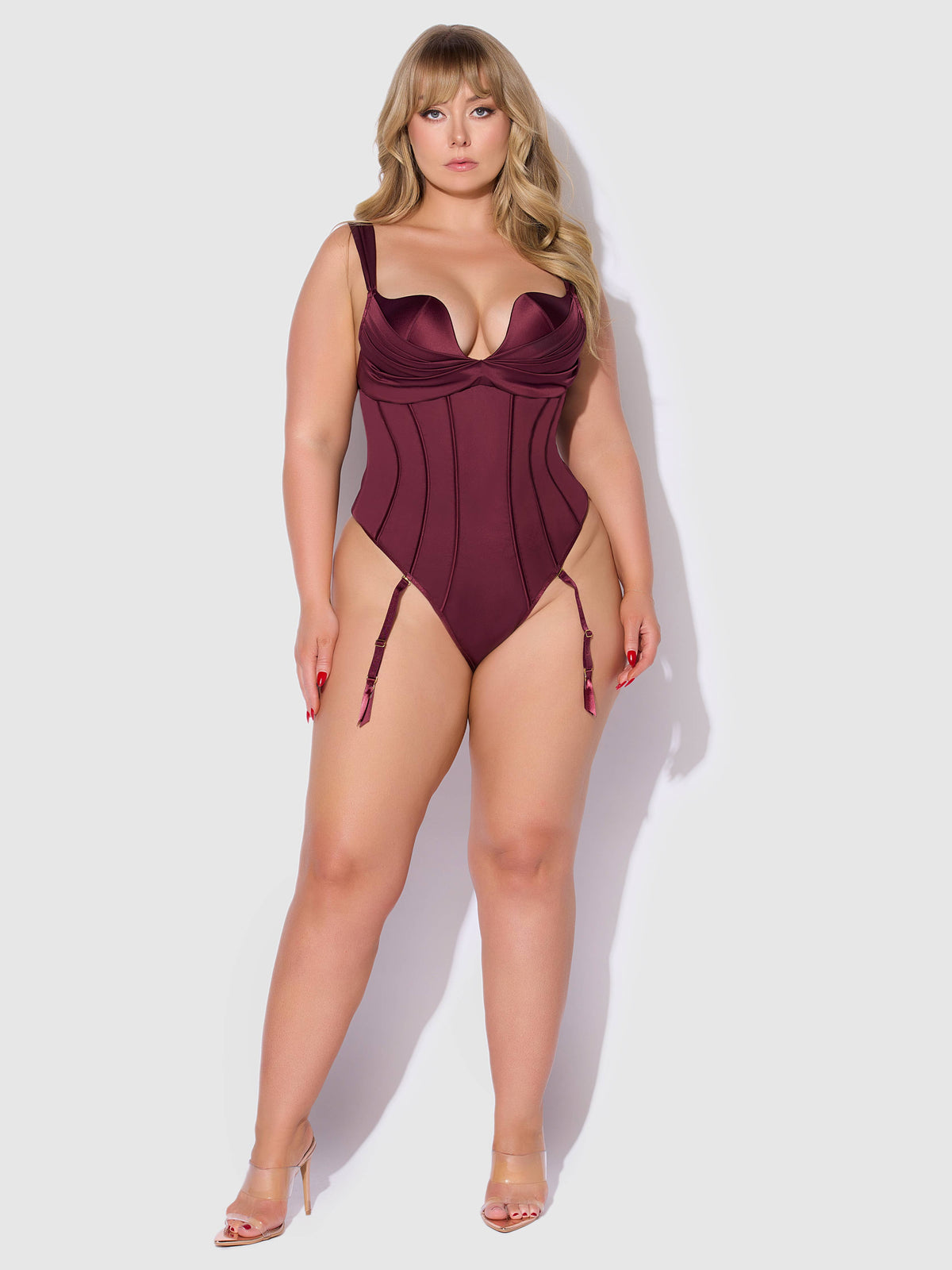 Brigeta Satin Push-Up Teddy