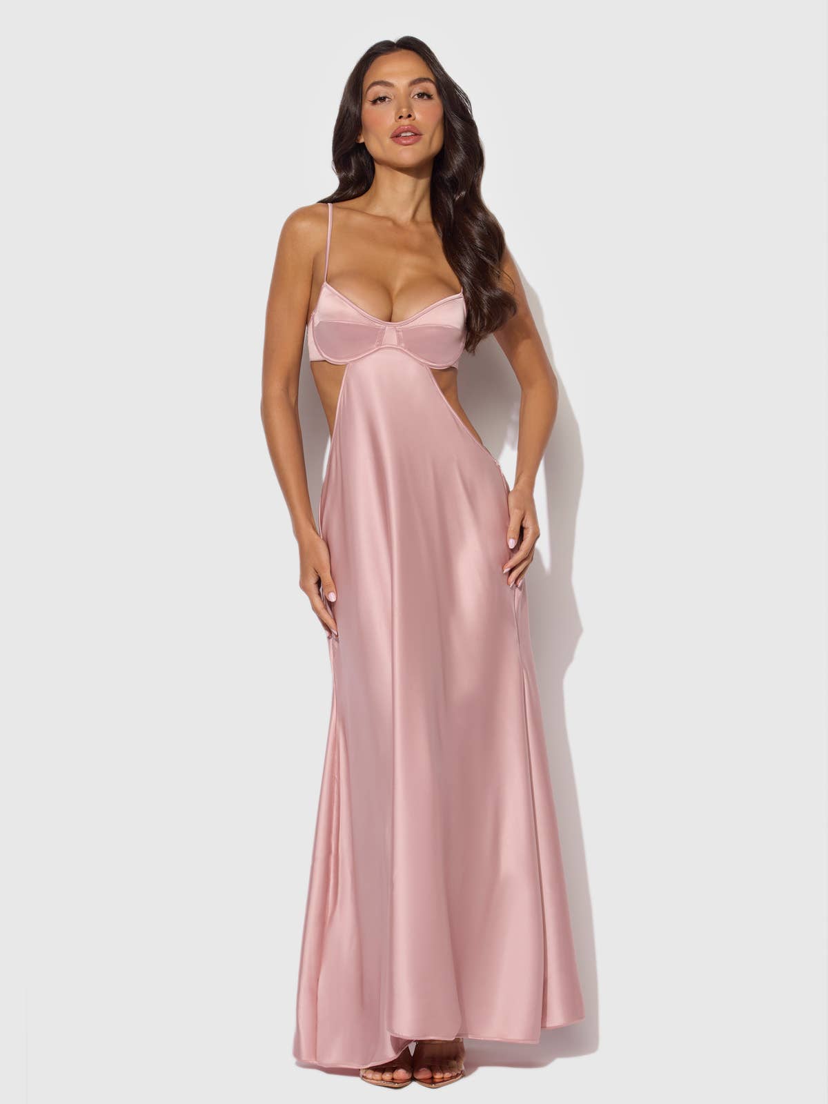 Brigeta Satin Long Gown