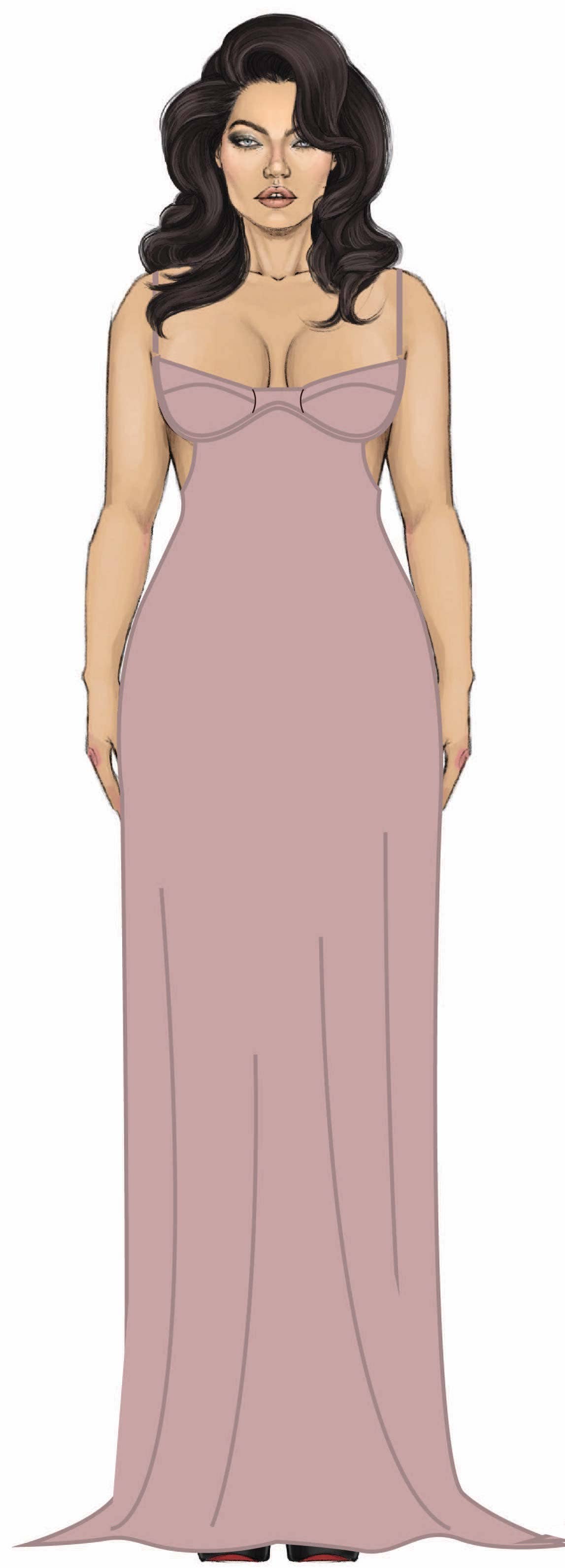 Brigeta Satin Long Gown