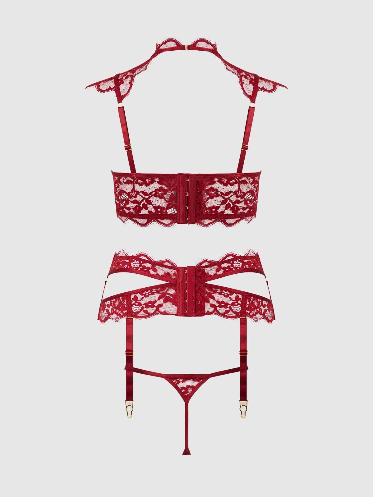 Dezi Lace & Chain Lingerie Set