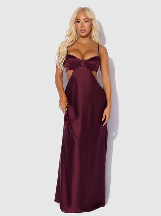 Brigeta Satin Long Gown
