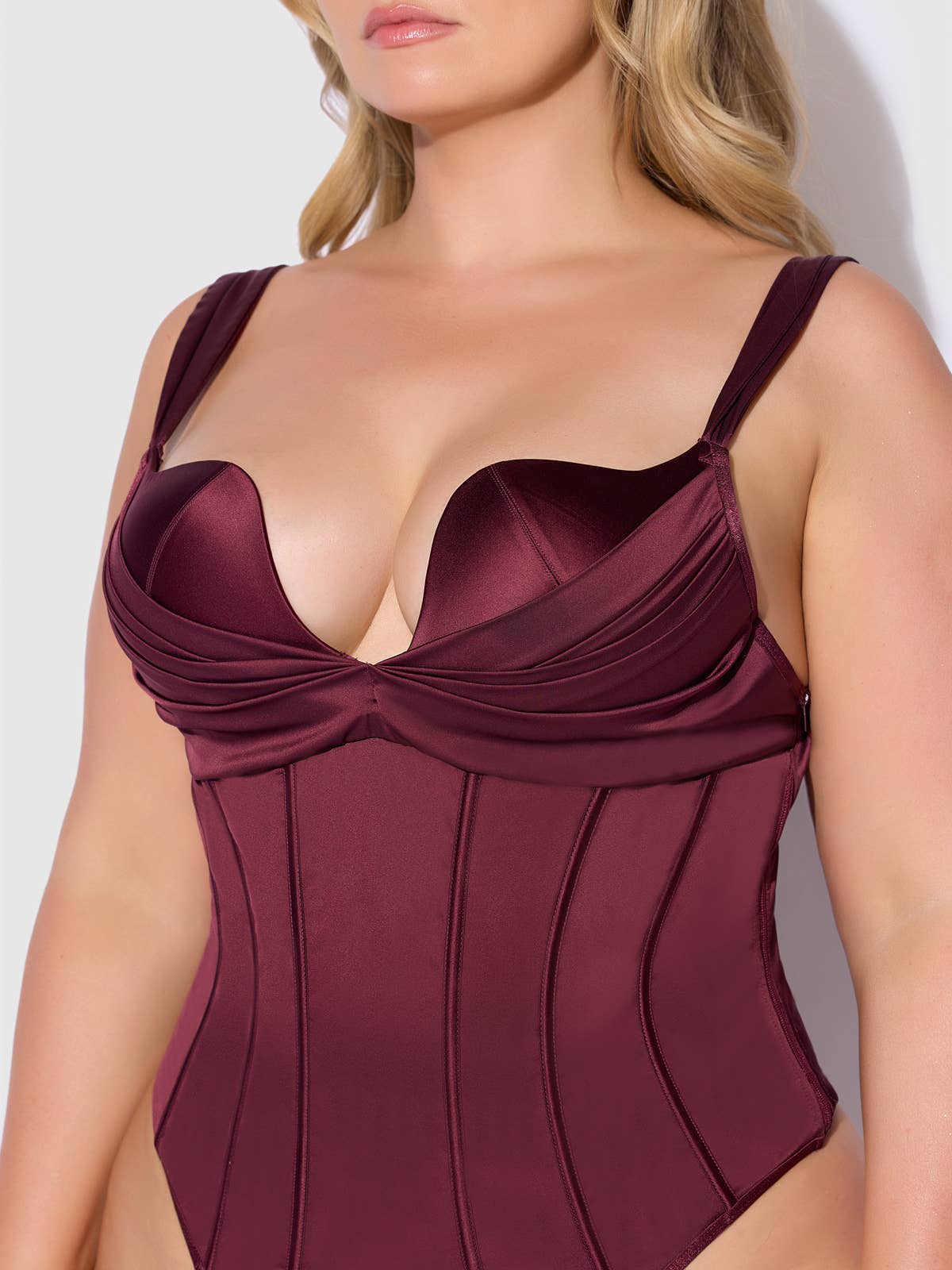 Brigeta Satin Push-Up Teddy