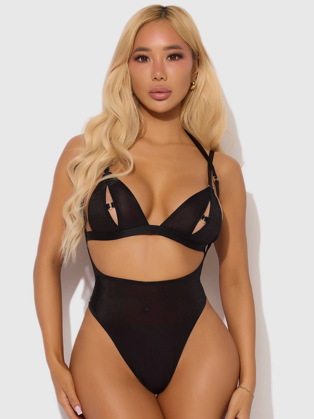 Yasmine Backless Teddy & Bralette Set