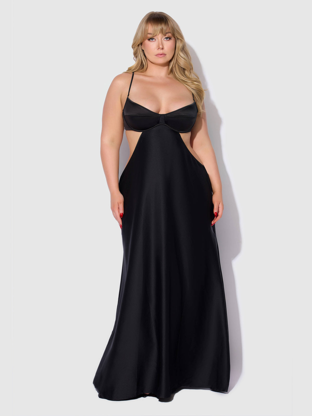 Brigeta Satin Long Gown