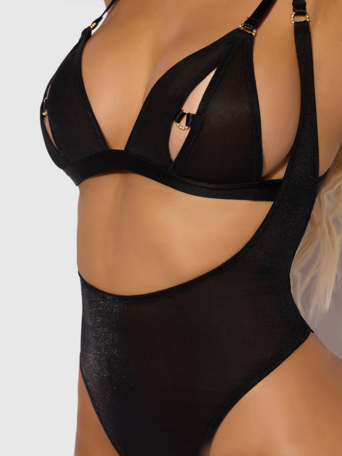 Yasmine Backless Teddy & Bralette Set