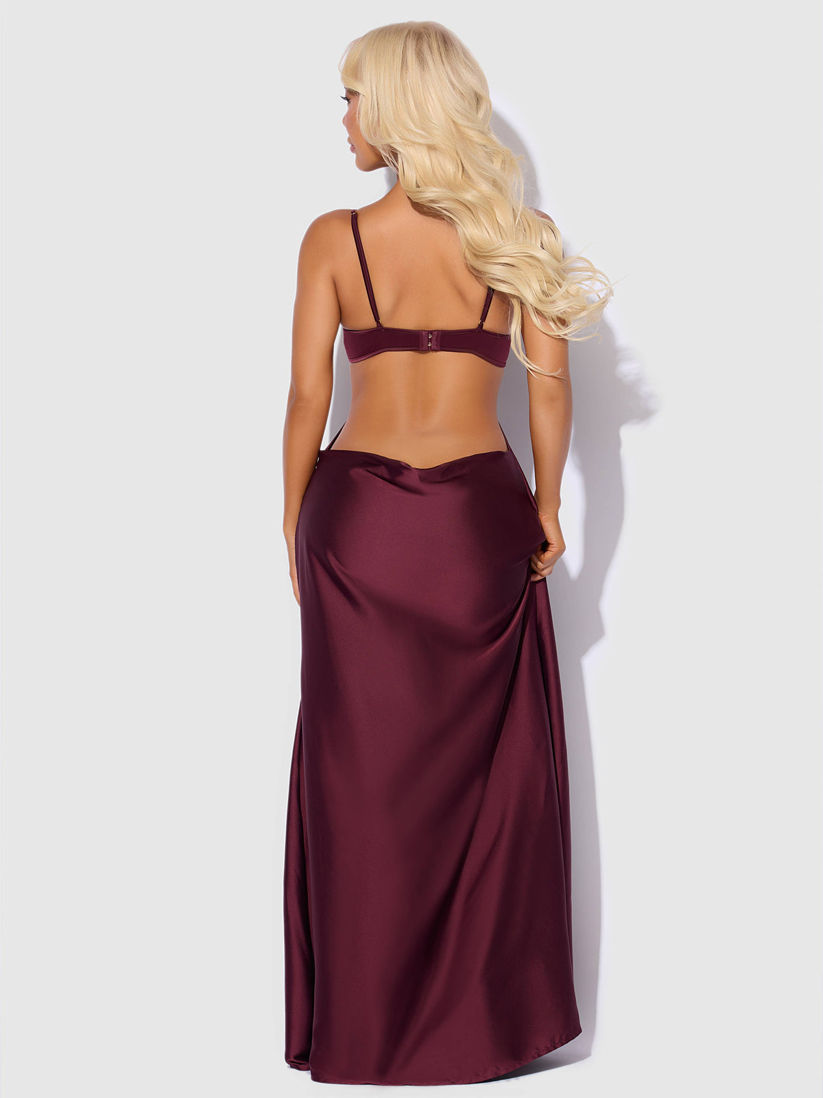 Brigeta Satin Long Gown